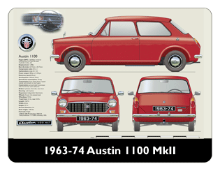 Austin 1100 MkII 1963-74 Mouse Mat